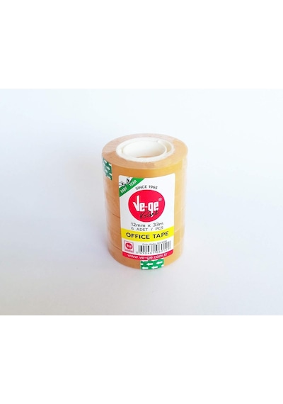 Ve-qe 12mmx33m Offıce Tape 6lı Kule Diğer