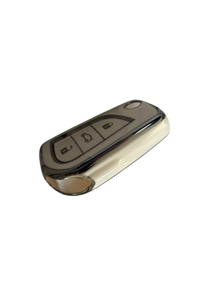 Autohan Keys Toyota Uyumlu Anahtar Koruma Kılıfı, Beyaz Gümüş, Corolla Auris Yaris Verso Avensis Aygo Hilux Modelleri Için Nano Kaplama