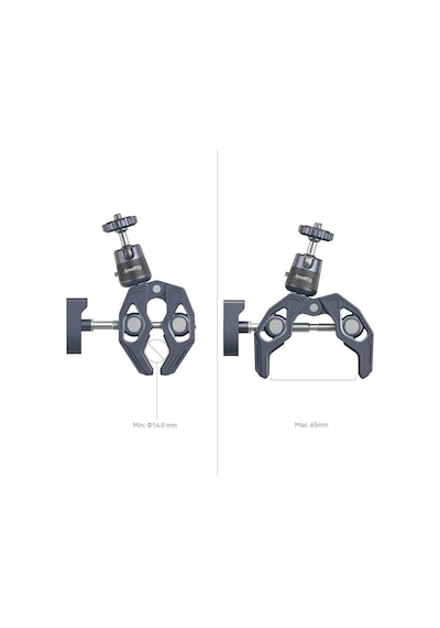 Smallrig 4102b Aksiyon Kameraları İçin 360 Küresel Başlık Montajlı Süper Kelepçe