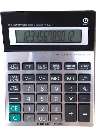 Caslo CT-8875 12 Hane Hesap Makinesi