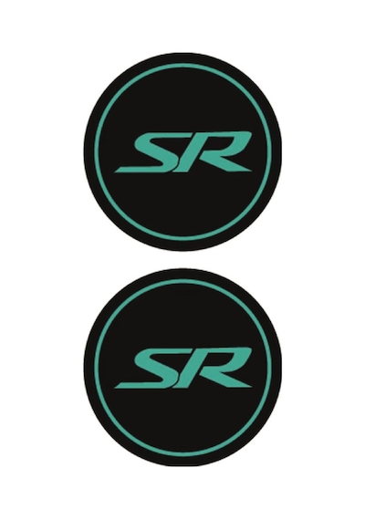 Cf Moto Sr Yazılı Koruma Takozu Motosiklet Damla Sticker Modeli Turkuaz
