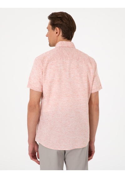 Pierre Cardin Erkek Mercan Gömlek Kısa Kollu 50307067-vr186 Mercan