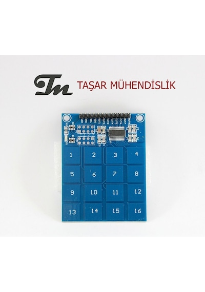 4X4 Kapasitif Dokunmatik Tuş Takımı (Arduino, Raspberry Uyumlu)