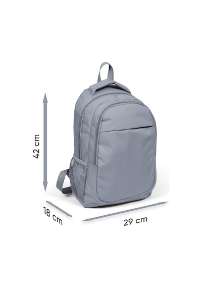 Coral High Kids Gri Siyah Kurt Desenli Üç Bölmeli Okul Sırt Çantası 14404