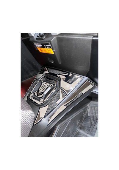 Hades Rks Reale 125 Uyumlu Tank Pad Seti Karbon Gri Depo Koruma Siyah