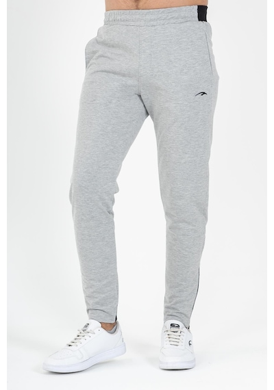 Maraton Sportswear Slimfit Erkek Dar Paça Basic Gri Melanj Eşofman Altı 15711 GRİ MELANJ