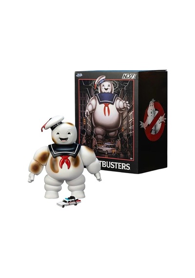 Jada Toys Nano Scene Ghostbusters Stay Puft Marshmallow Man Figür, 15 Cm, Ecto-1 Araç İle Ac17368