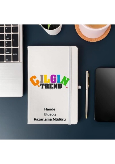 İsim Ve Kurumsal Logo Unvan Yazılı Baskılı Defter 001