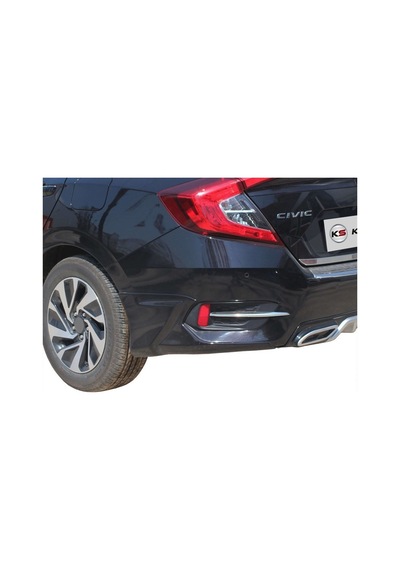 Honda Civic 10 Arka Tampon Altı 2 Prç Fiber 2016 ve Sonrası