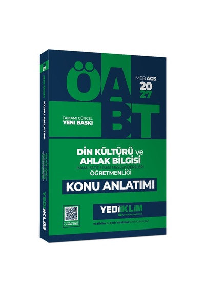 Yediiklim Yayınları 2027 Meb Ags Öabt Din Kültürü Ve Ahlak Bilgisi Öğretmenliği Konu Anlatımı