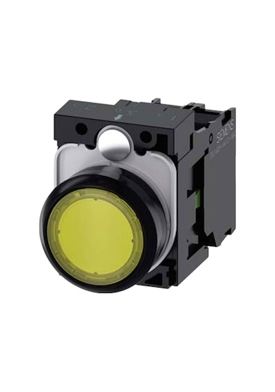 Siemens 3su1106-0ab30-1ba0 - 22mm Plastik 230vac 1no Sarı Yay Dönüşlü Buton