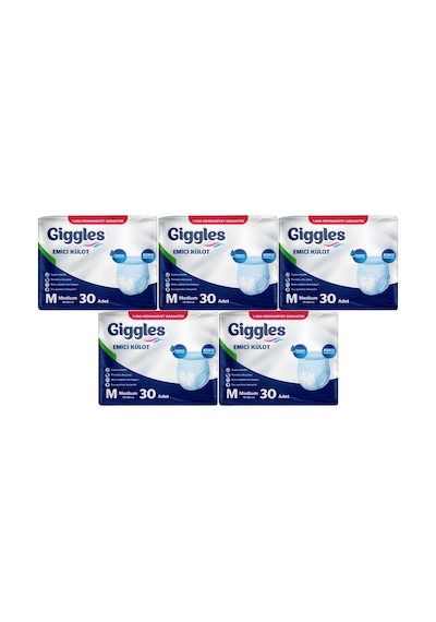 Giggles Hasta Bezi Yetişkin Emici Külot M-orta 150 Adet 5pk 30 Orta