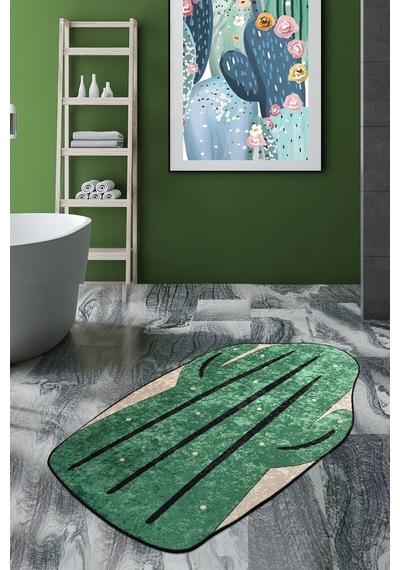 Bıg Cactus 80X120 Cm Banyo Halısı, Paspas