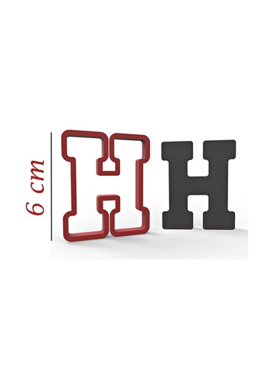 6 Cm H Harfi Kurabiye Kalıbı