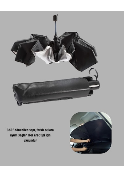 360 Ayarlanabilir Ön Cam Güneşliği Pratik Kullanım Ve Dayanıklı Yapı
