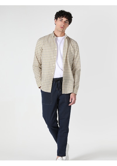 Colin's Slim Fit Sarı Erkek Uzun Kol Gömlek CL1062820_Q1.V1_YLW