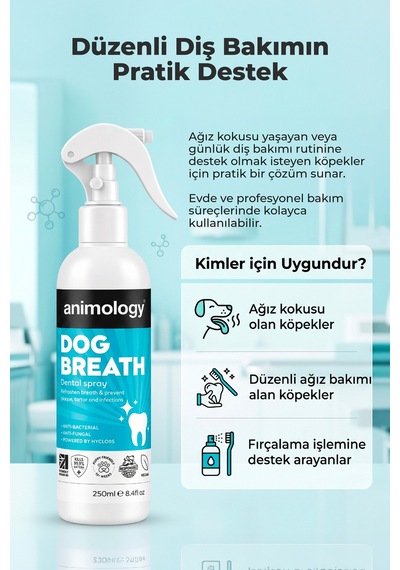 Dog Breath Köpekler İçin Ağız Ve Diş Bakım Suyu Sprey 250 Ml