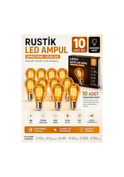 10 Adet Kırılmaz Rustik Led Ampul 4w Amber Işık 400 Lümen E27 Dekoratif Filament Ampul Otantik Cafe Restoran Ev Aydınlatma,dekoratif Vintage Edison Glop Ampul 220v, 10 Adet Kırılmaz Rustik Led Ampul 4w Amber Işık 400 Lümen E27 Dekoratif Filament Ampul Otantik Cafe Restoran Ev Aydınlatma,dekoratif Vintage Edison Glop Ampul 220v,