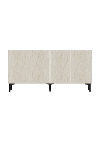 Ka1599bt Aplos Konsol Ve Tv Sehpası Beyaz-traverten 150cm