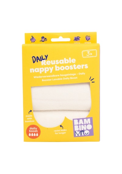 Bambino Mio Yıkanabilir Bebek Bezi Yedek Emici Takviye Pedi Booster 3'lü Paket Standart