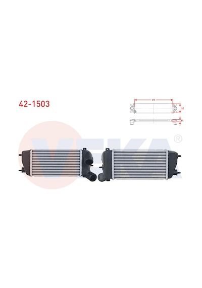 Turbo Radyatoru Intercooler Cıtroen C2 1.4 Hdı 2003-2009/ C3 1.4 Hdı 2002-2009