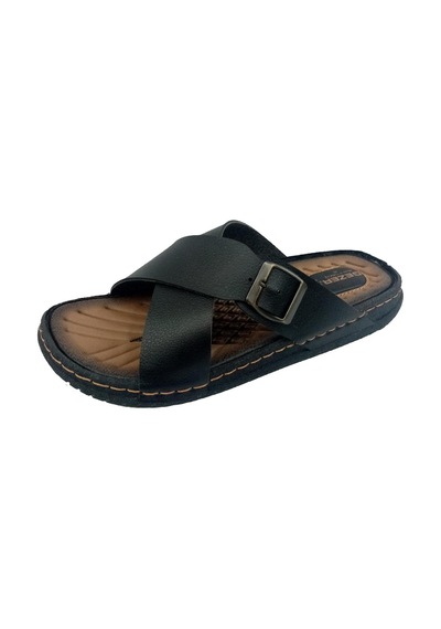 Gezer 11653 Kaydırmaz Anatomik Taban Erkek Terlik Siyah