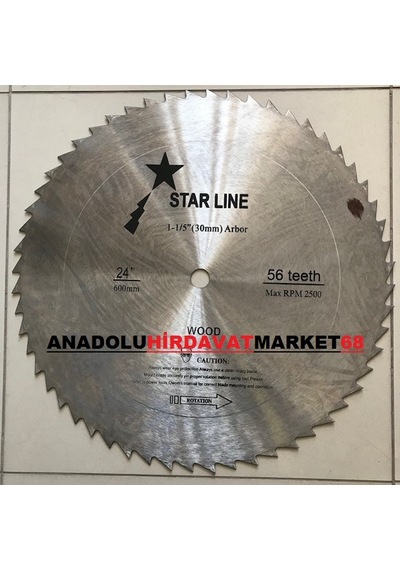 Starline 600Mm Odun Kesme Testeresi Ahşap Kereste Testeresi 56Diş