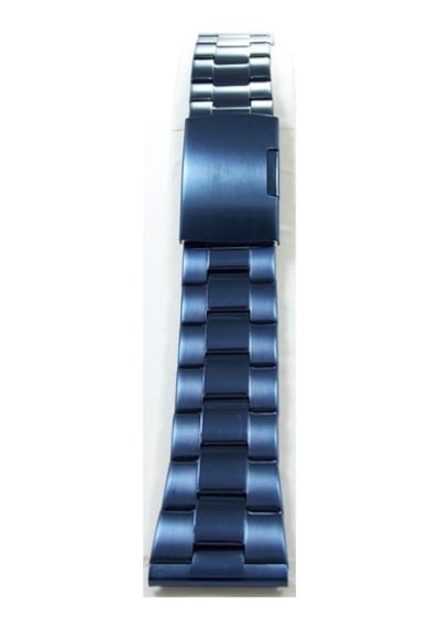 26Mm Lacivert Metal Saat Kordonu Kolçak Kordon Orta Kısımlar Parl