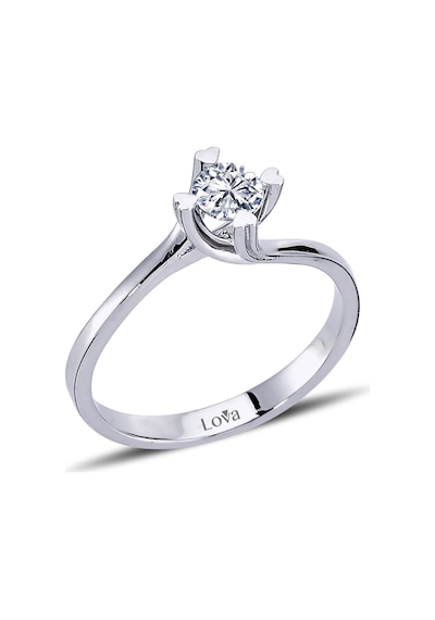 Lova H Renk 0,30 Karat Pırlanta Tektaş Yüzük - IDL Sertifikalı