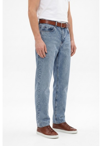 Dynamo Erkek Baggy Jeans Pantolon Bgl-st05448 Buz Mavi
