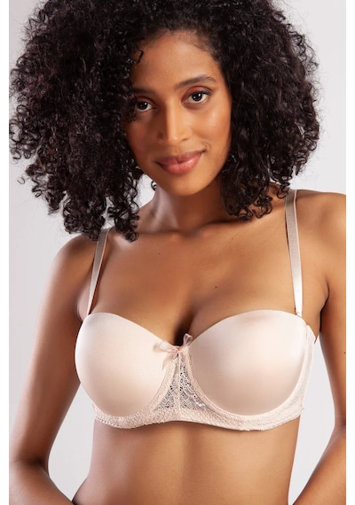 Melonika Golshan Gala Push-up Strapless Bra, Ten Konforlu Ve Şık Sütyen, Strapless Çok Renkli