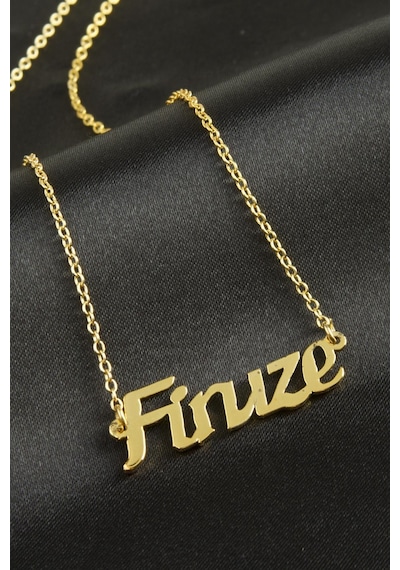 Ilkeshop Firuze İsimli Kolye -sarı altın
