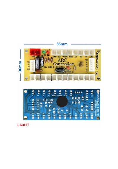 Arcade Usb Kontrol Kart Seti Pc Joystick Oyun Kol Konsol Buton Kablo Kit 5v Diy Gecikme Kit