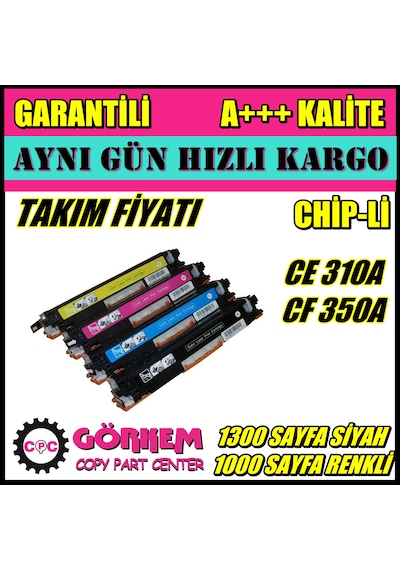 Hp Color Laserjet Pro Mfp M177Fw Uyumlu Toner Set Cz165A