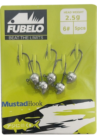 Fubelo Sharp Head 5 Adet Jig Head 1gr 6no 1gr 6no Fubelo Sharp Head 5 Adet Jig Head 1gr 6no 1gr 6no
