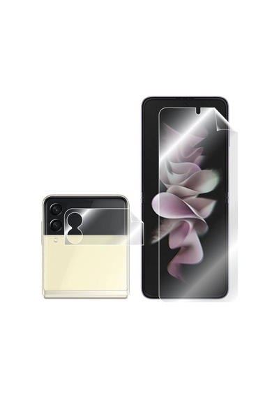 IPG Samsung Uyumlu Galaxy Z Flip3 Görünmez Ekran Koruyucu (Ön ve iç)