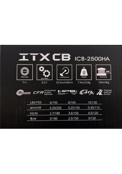 Okuma Itx Cb Icb-2500ha 7+1bb Spin Olta Makinesi