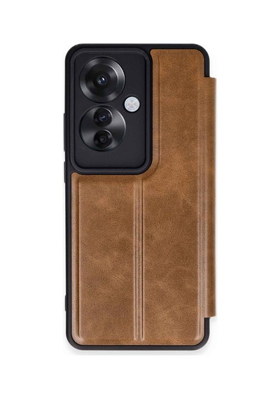 Reno 11f Kılıf Flip Cover - Taba Bzsxx00 1