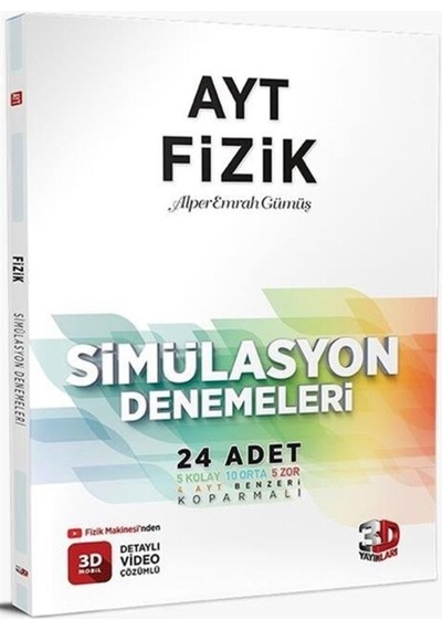 Çözüm 3D Yayınları Ayt Fizik Deneme Sınavı Simülasyon