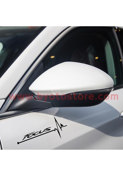 Ford Focus Için Kalp Atışı Ritim Oto Sticker (2 Adet)