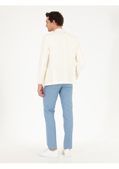 Cacharel Mavi Slim Fit Kumaş Pantolon