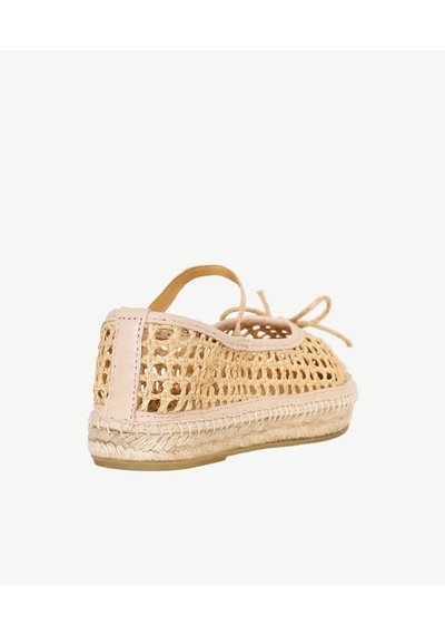 Yargıcı Rafya Örgülü Mary Jane Espadril 26ykay4034x 017 Bej