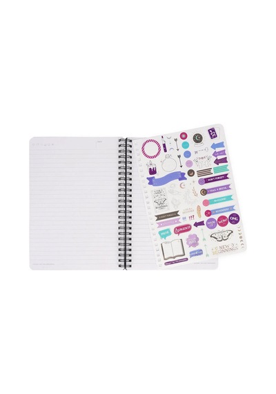 Legami Large Spiralli Çizgili Defter Moth A5nots0053 Çok Renkli