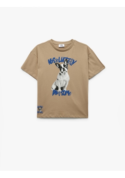 Koton Bej Erkek Çocuk T-shirt 5skb10588tk Bej