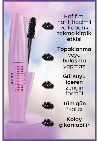 Avon Delightfull False Lash Maskara Lava Brown