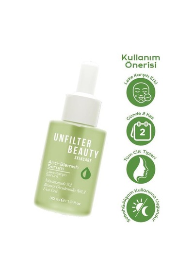 Unfılter Beauty Leke Karşıtı Serum 30ml Ve Nemlendirici Serum 30ml Cil Bakım Seti