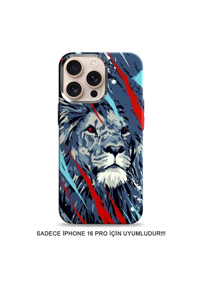 İphone 16 Pro Kılıf Magsafe Uyumlu Hayvan Figürlü Premium Kapak Kılıf Soo-740 Desen5