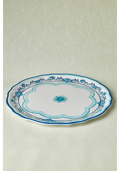 Karaca Blue Harmony Melamin Servis Tabağı 35 Cm Mavi