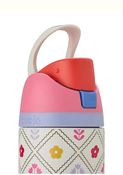 Owala 32 Oz 946 Ml Freesip Desenli Çift Katmanlı Paslanmaz Çelik Termos Kilitli Kapak Bej - Sarı