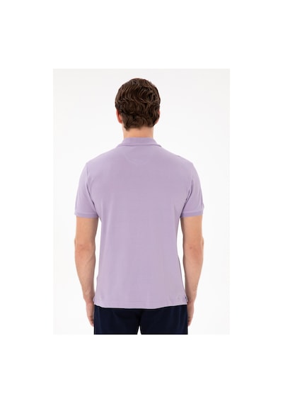 U.S. Polo Assn. Erkek Slim Fit Polo Yaka Lila Basic Tişört 50298041-VR034 U.S. Polo Assn. Erkek Slim Fit Polo Yaka Lila Basic Tişört 50298041-VR034